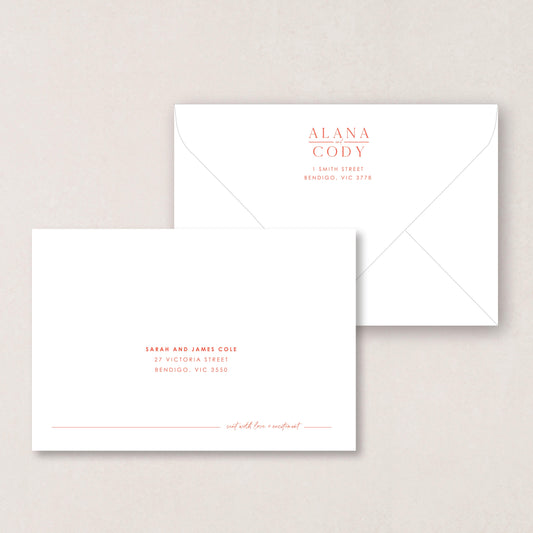 Honeymoon Envelope Printing