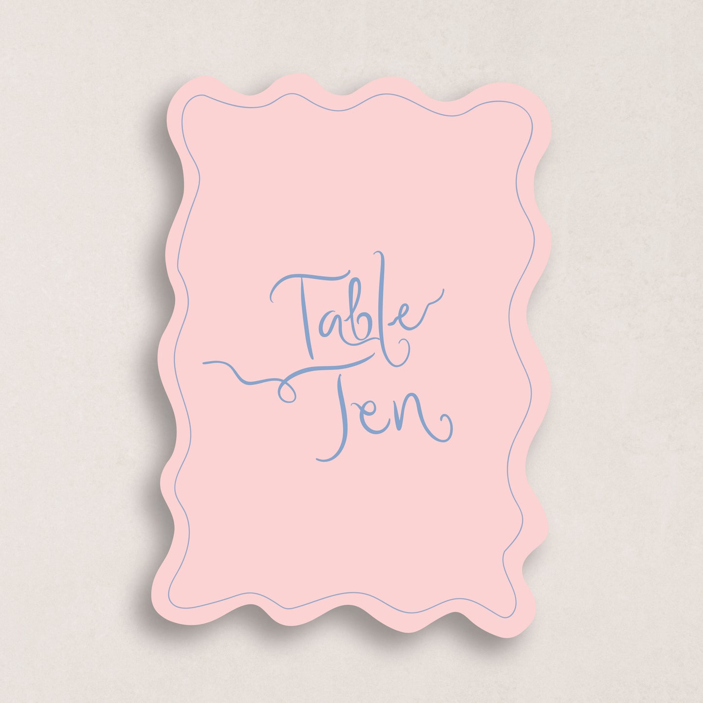 J'Adore Statement Table Numbers